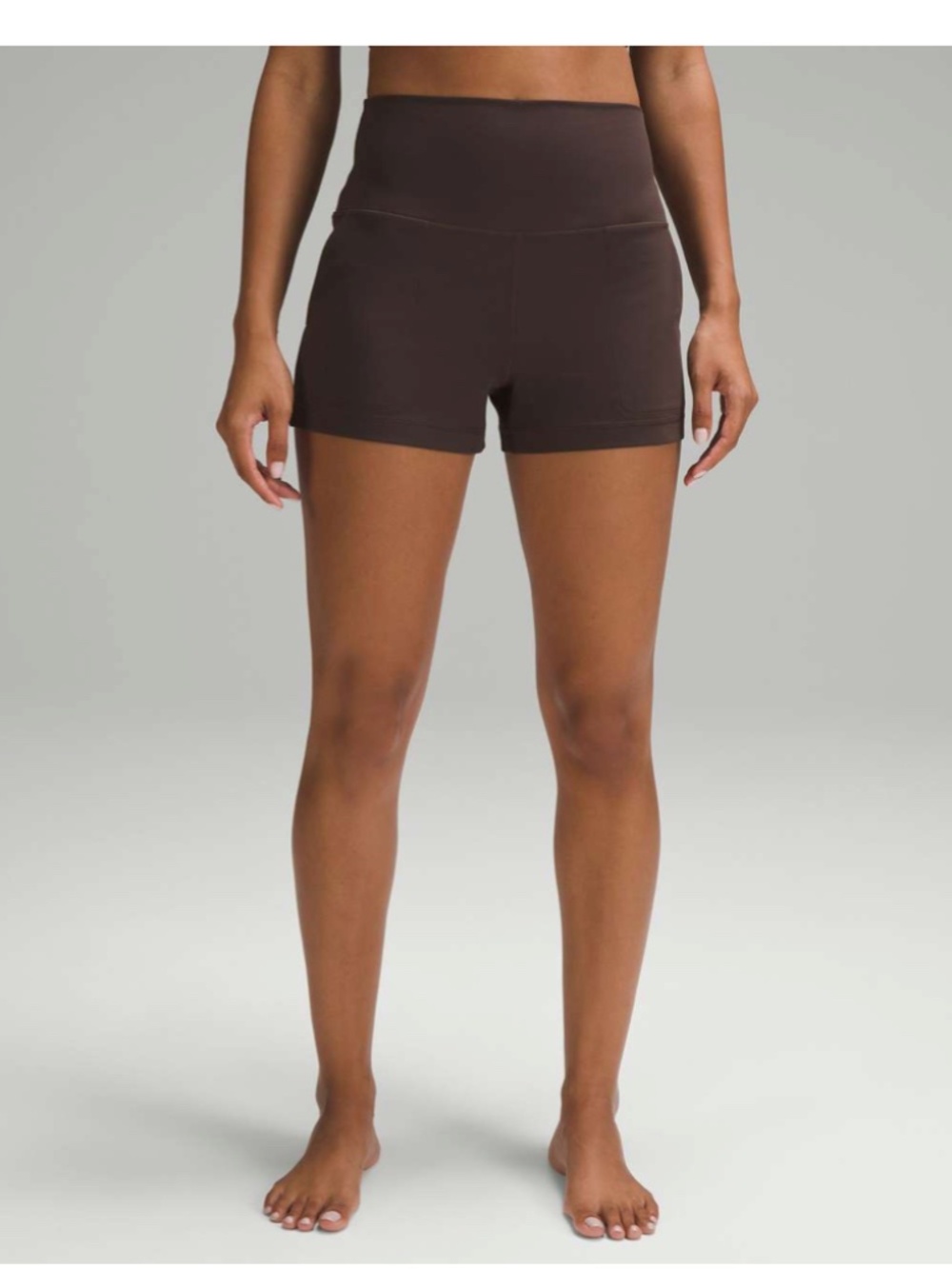 Lululemon Align Classic-Fit High-Rise Short 3" Espresso Sz 8